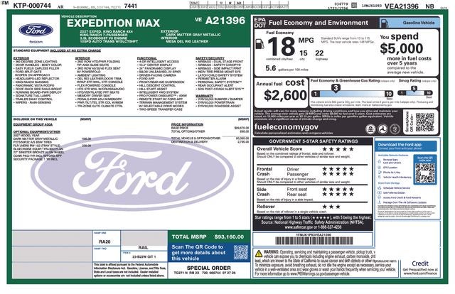 2027 Ford Expedition Max King Ranch
