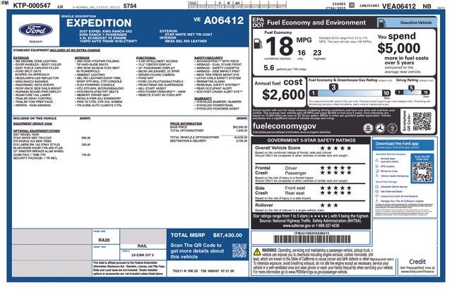 2027 Ford Expedition King Ranch