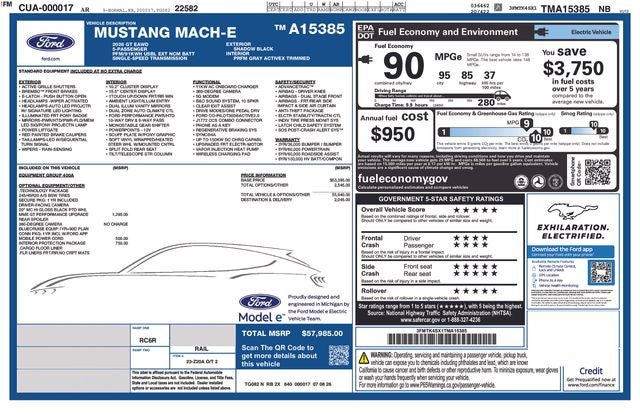 2026 Ford Mustang Mach-E GT