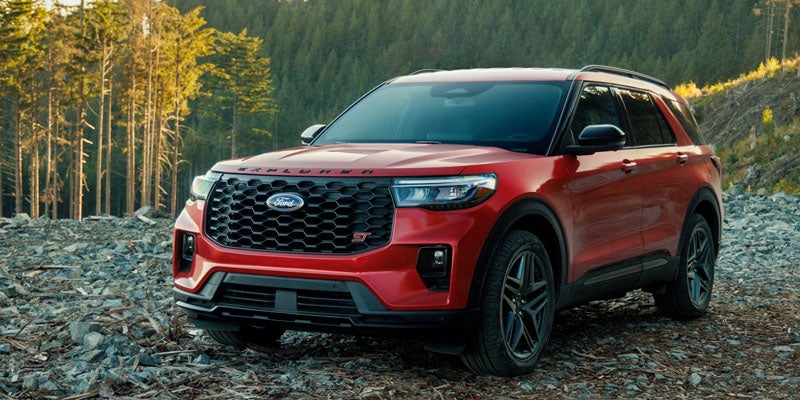2026 Ford Explorer performance AWD system and EcoBoost engine driving on I-30 near Benton AR
