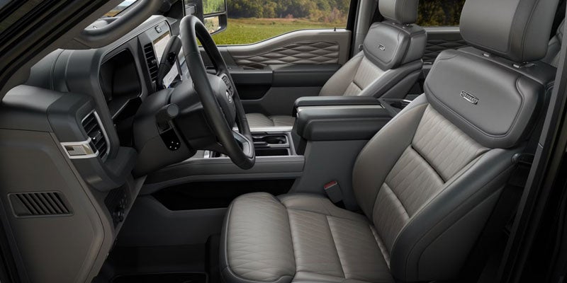2026 Ford F-250 Super Duty interior with spacious Crew Cab seating and premium truck features in Benton, AR