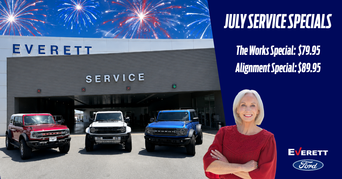 july service specials